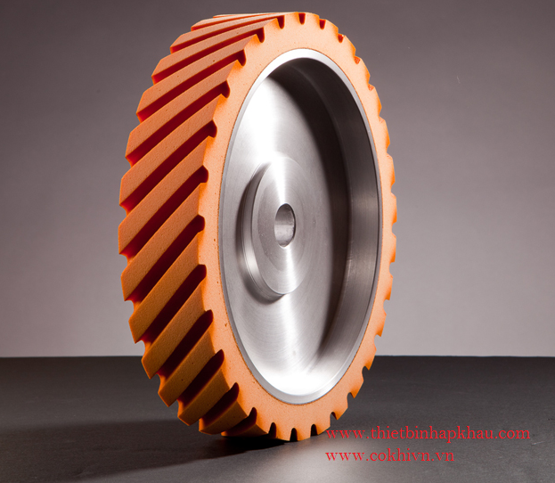  Con lăn cao su xẻ rãnh VULKOLLAN ® WHEEL ( dạng Foam mềm ). Nhập khẩu từ Châu Âu.                            Code: 3.10.400.0005